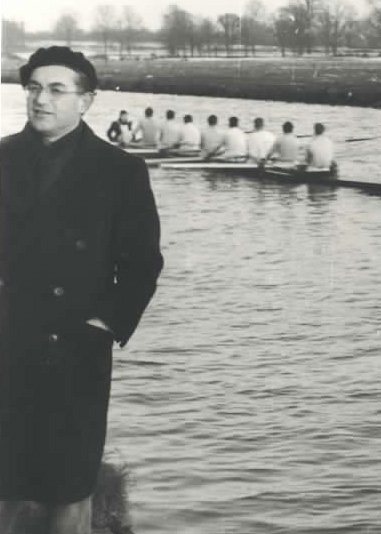 Robert Friend with rowers